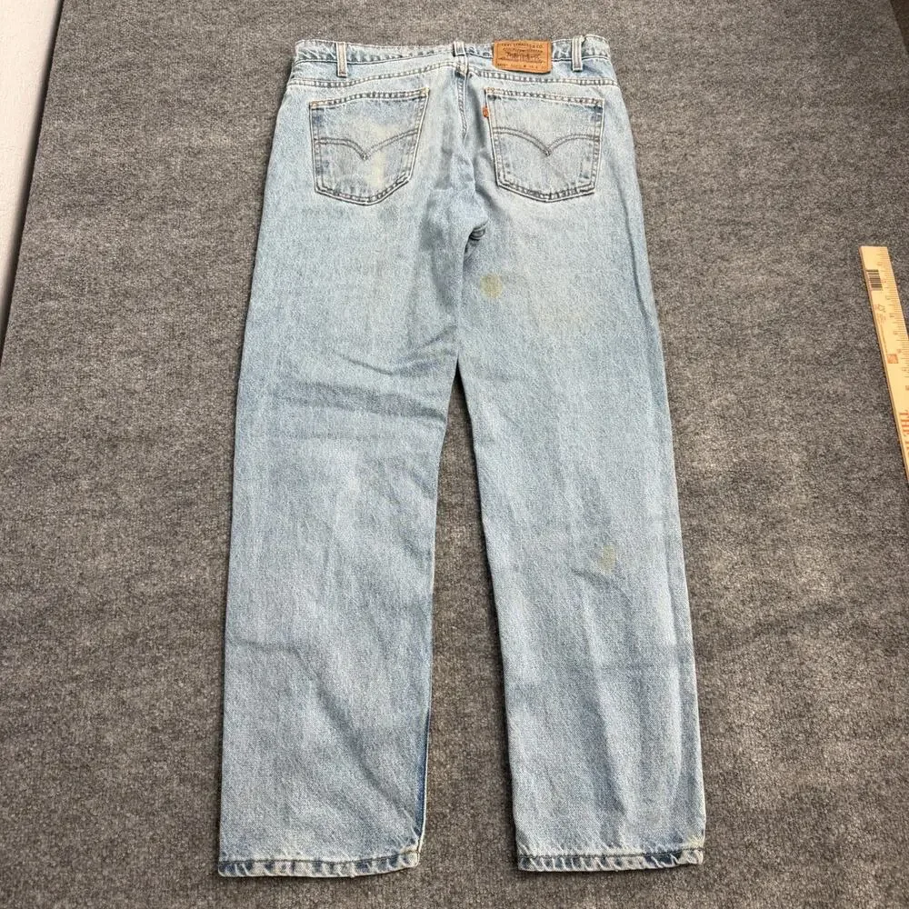 Vintage 90s Levi's 505 Orange Tab Jeans Mens 36x30 Regular Fit Straight Leg USA